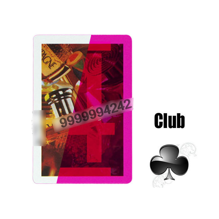 Gambling Laser Invisible Plastic Marked Playing Cards With Glasses