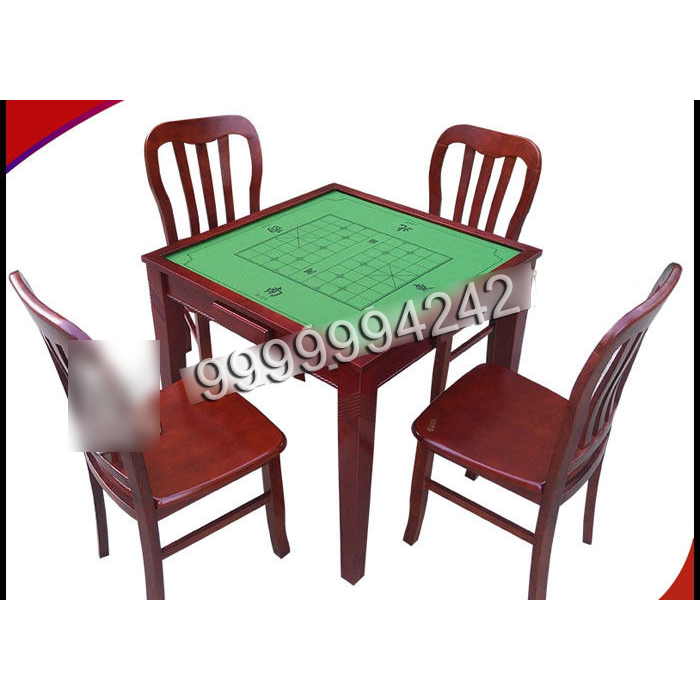 Wooden Square Magic Dice Set Perspective Table With Camera Hidden Inside