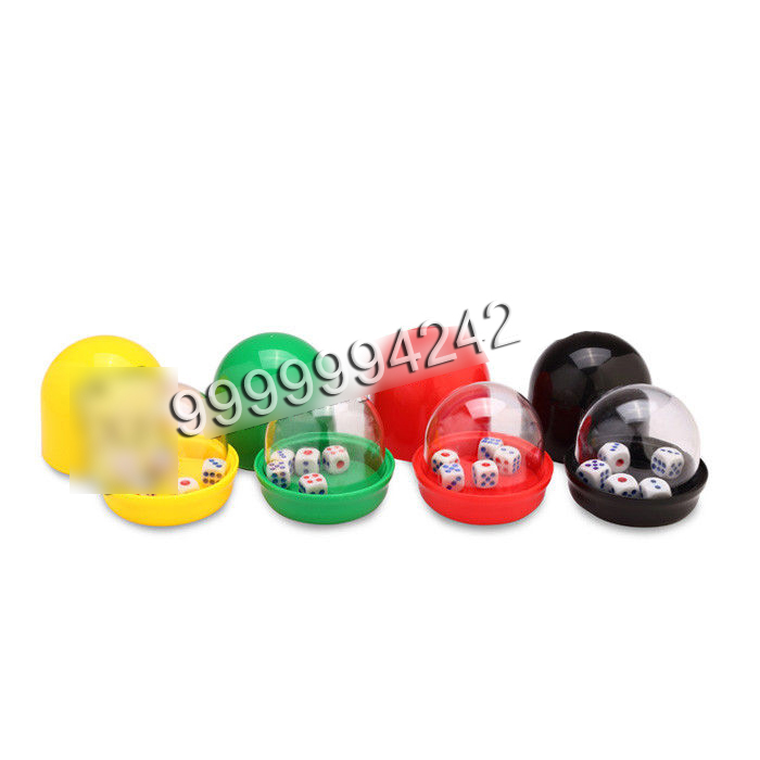 Plastic Colorful Casino Dice Cup With Camera Inside See Through The Dices