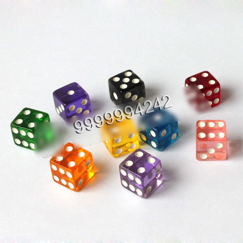 Colorful Perspective Gamble Magic Trick Dice Remote Control Dice