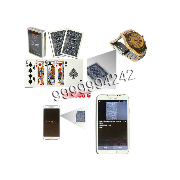 Standard Size Black Marked Poker Cards For Poker Predictor Magic Show Gambling