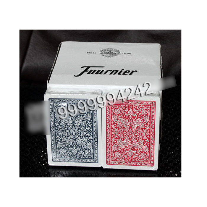 Magic Gambling Props Fournier Plastic 2818 Red Blue Jumbo Face Playing Cards