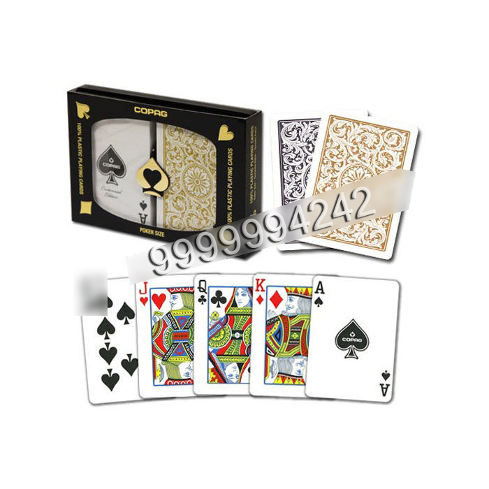 Gambling Props Plastic COPAG Poker Cards With Regular Index Size