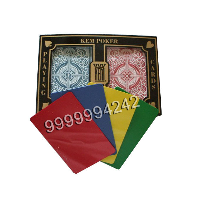 Regular Index Poker Gambling Props, KEM Arrow Plastic Playing Cards