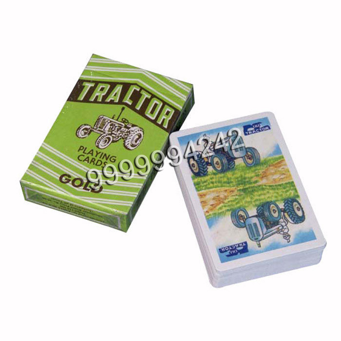 Recyclable Gambling Props Paper Tractor Playing Cards Bridge Size