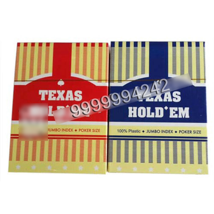 Texas Holdem Playing Card With Poker Size And Jumbo Index Made By Plastic