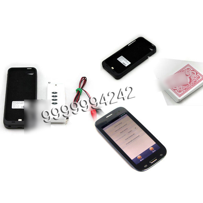 Poker Card Analyzer Black Plastic Iphone Five Charger Case Camera 50-60cm